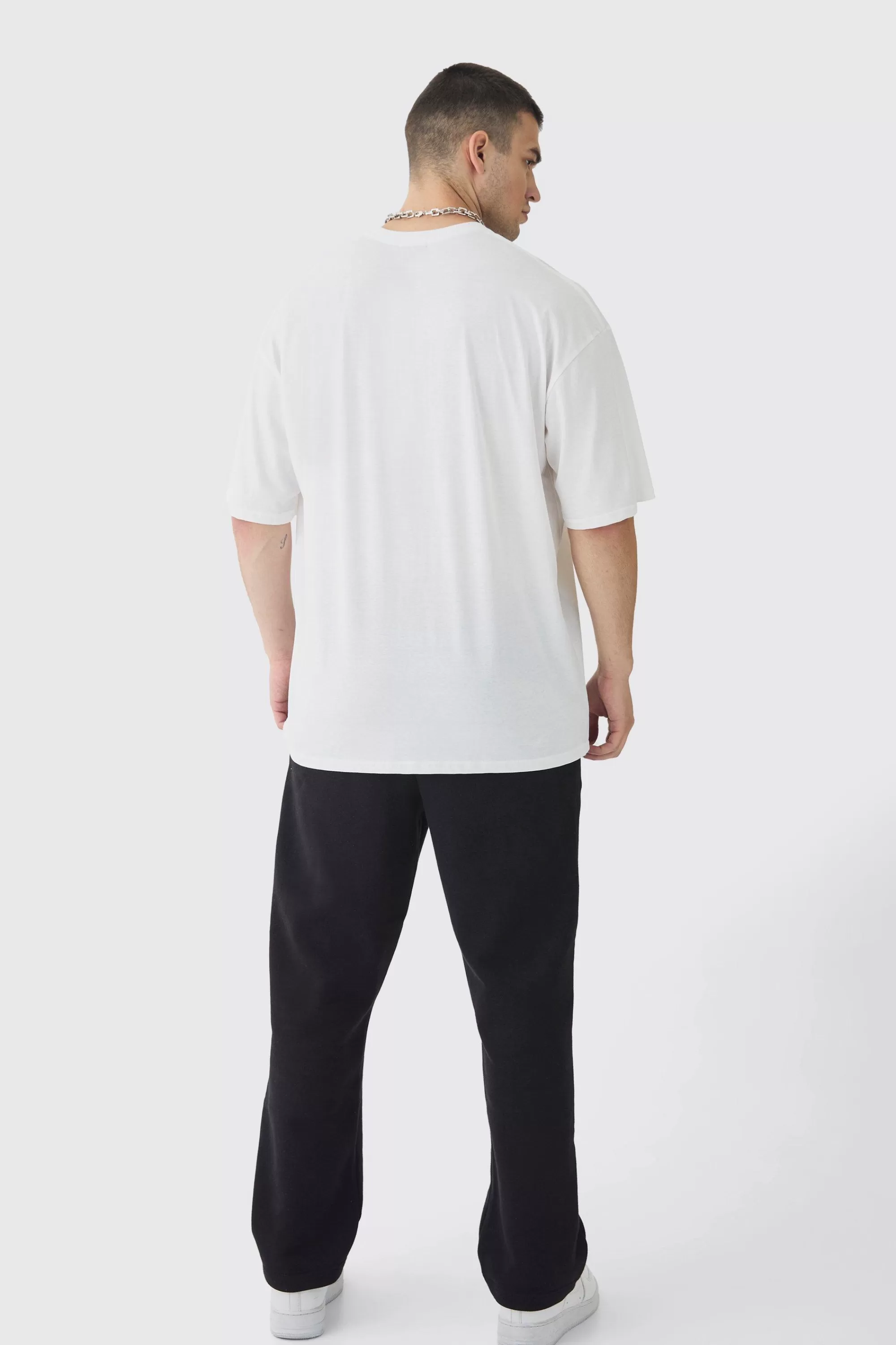 boohooMAN Tall Homme Star Print Graphic T-Shirt | UK white Discount