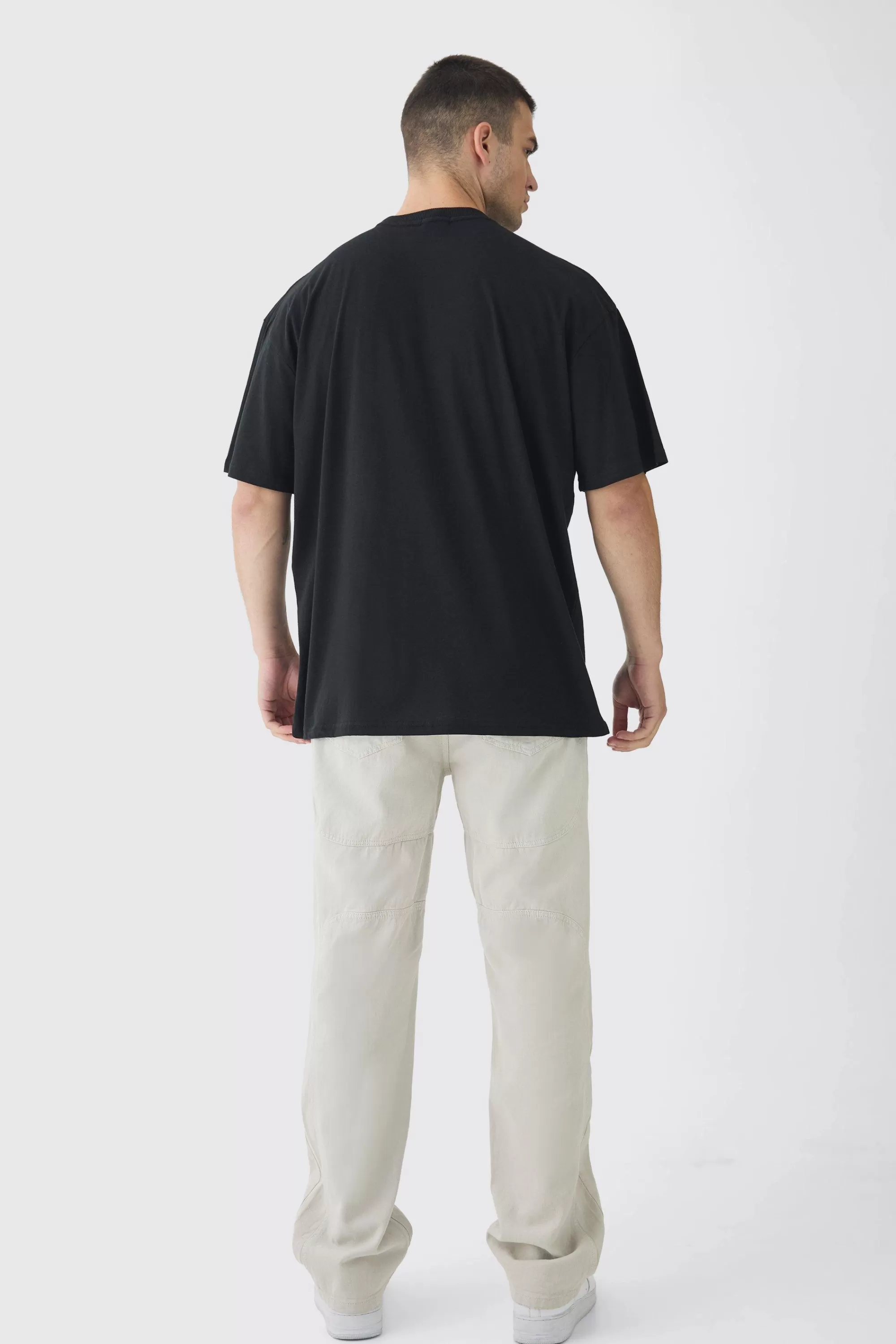 boohooMAN Tall Limited Edition Star Print Graphic T-Shirt | UK black Store