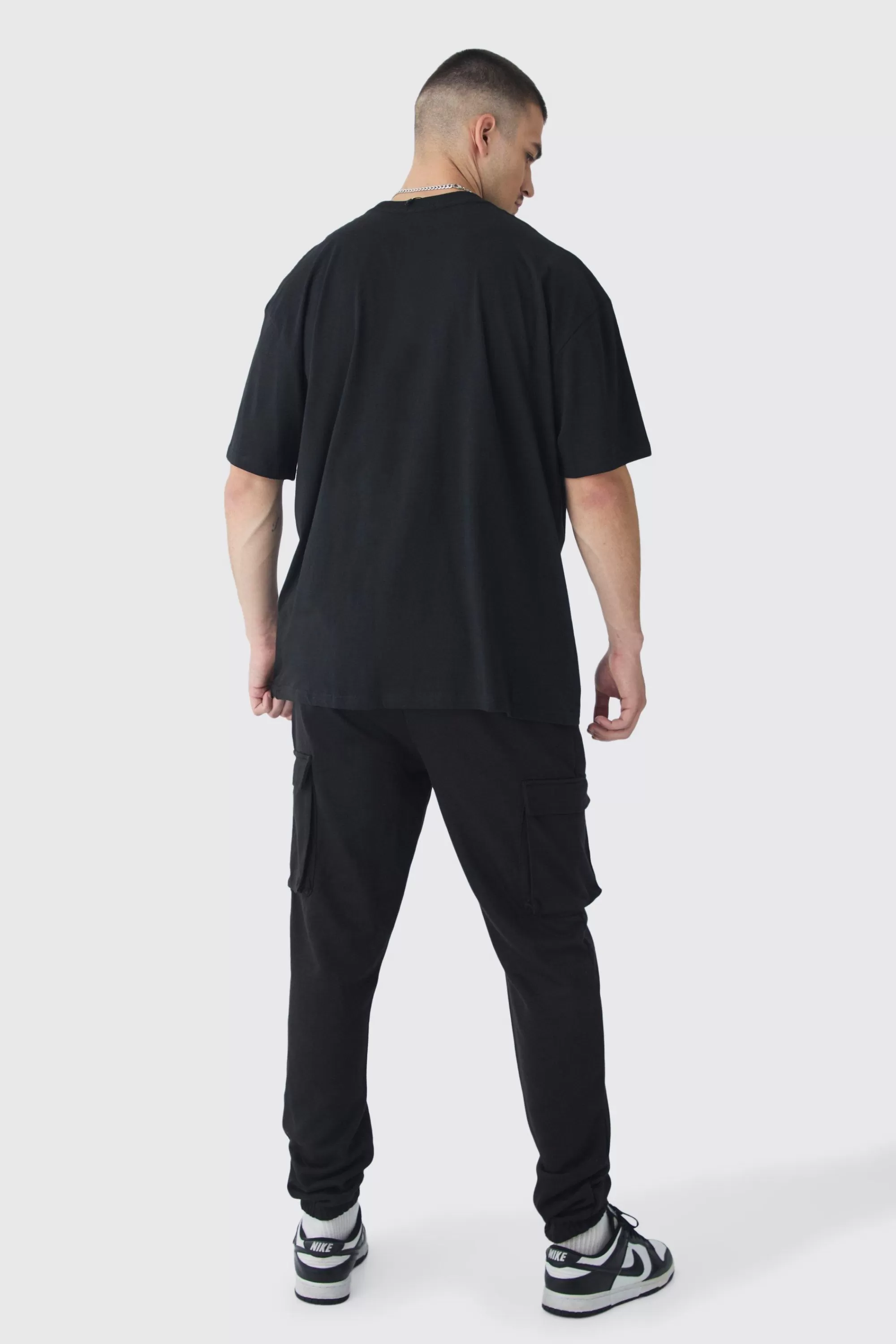 boohooMAN Tall Oversized Fearless Floral Balaclava | UK black Best