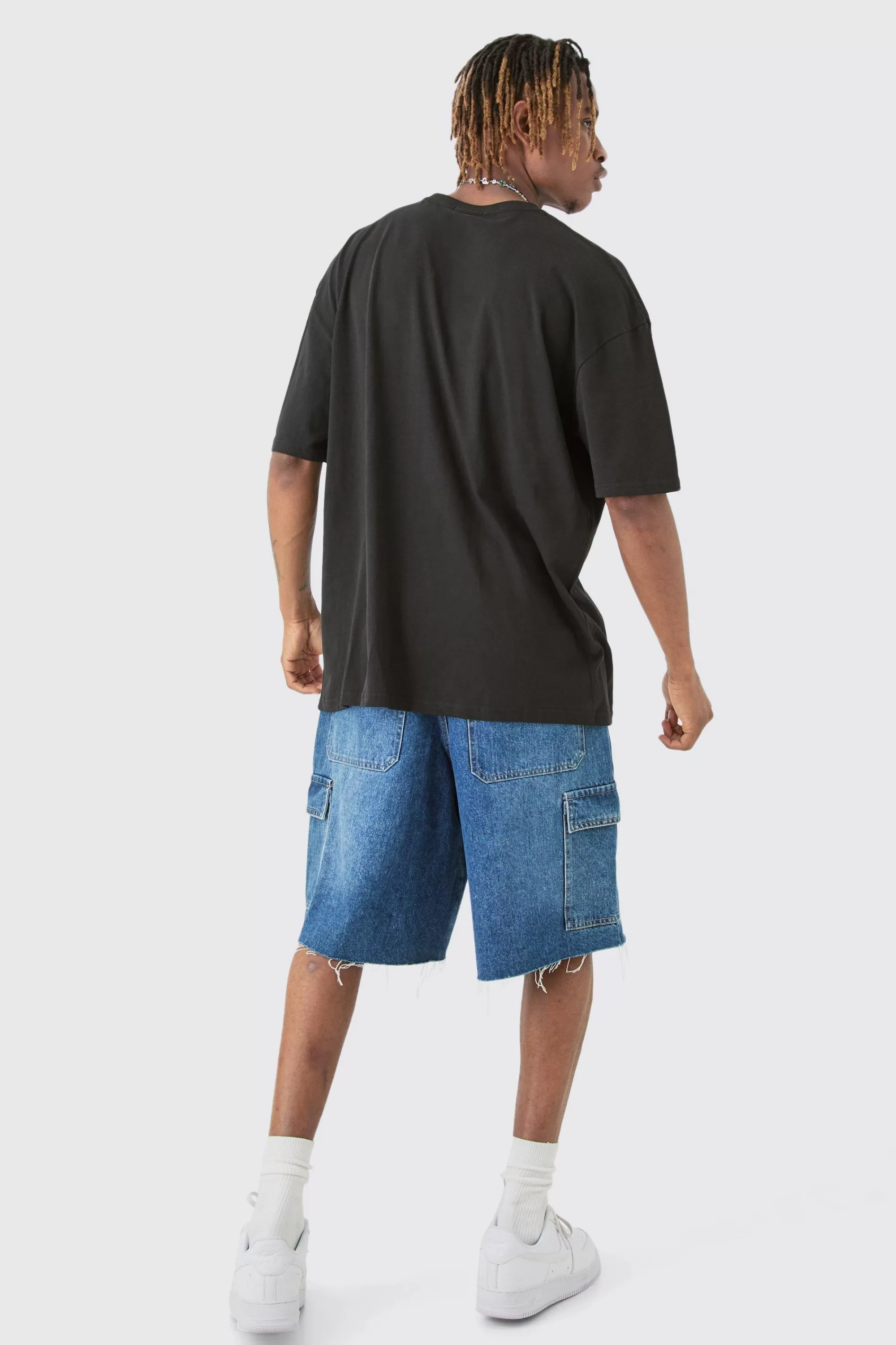 boohooMAN Tall Painted Homme T-shirt In | UK black Fashion