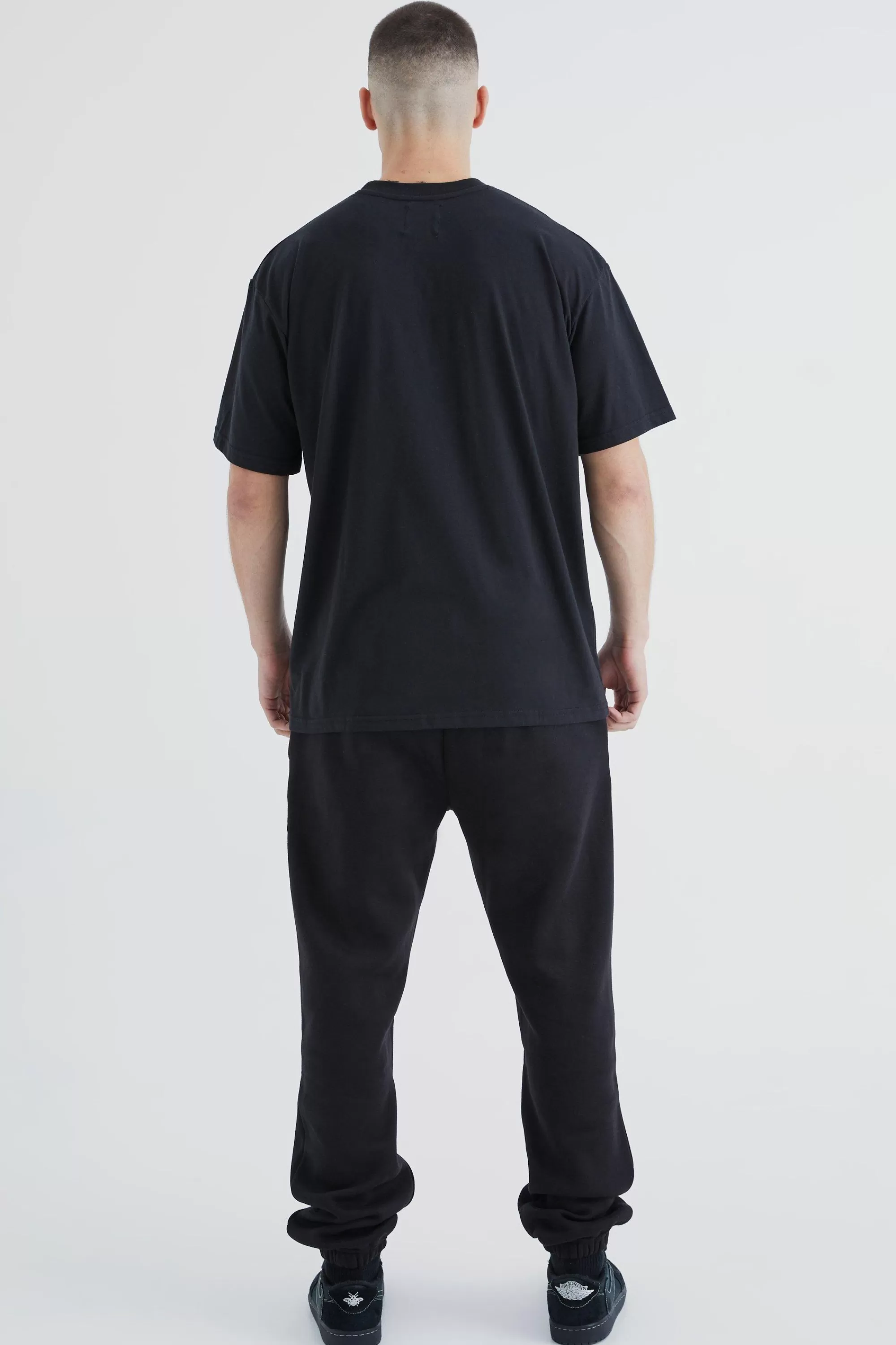 boohooMAN Tall Slim Embroidered Limited Edition T-shirt | UK black Cheap
