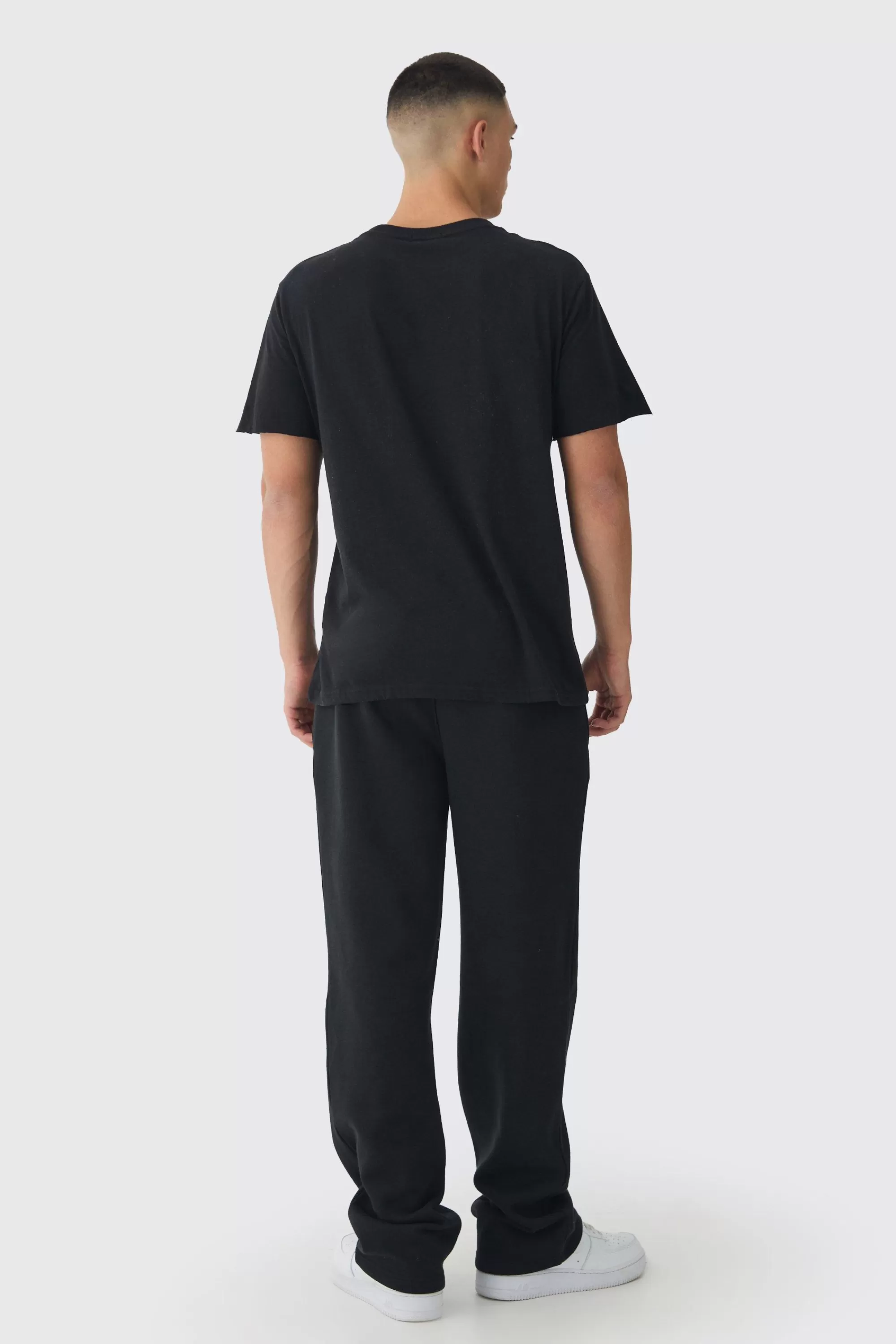 boohooMAN Worldwide Skull Printed T-Shirt | UK black Online